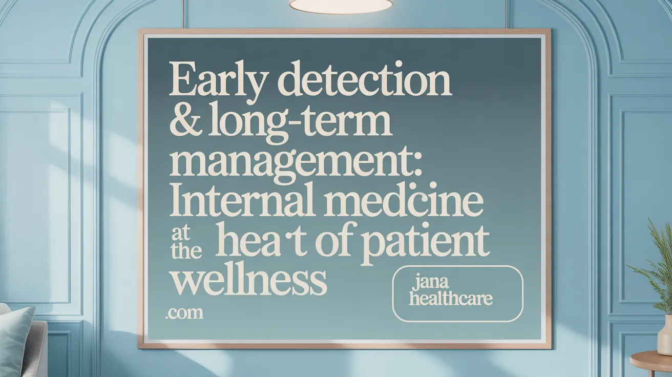 Early Detection & Long-term Management: Internal Medicine at the Heart of Patient Wellness