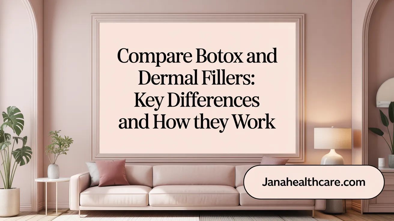 Compare Botox and Dermal Fillers: Key Differences and How They Work