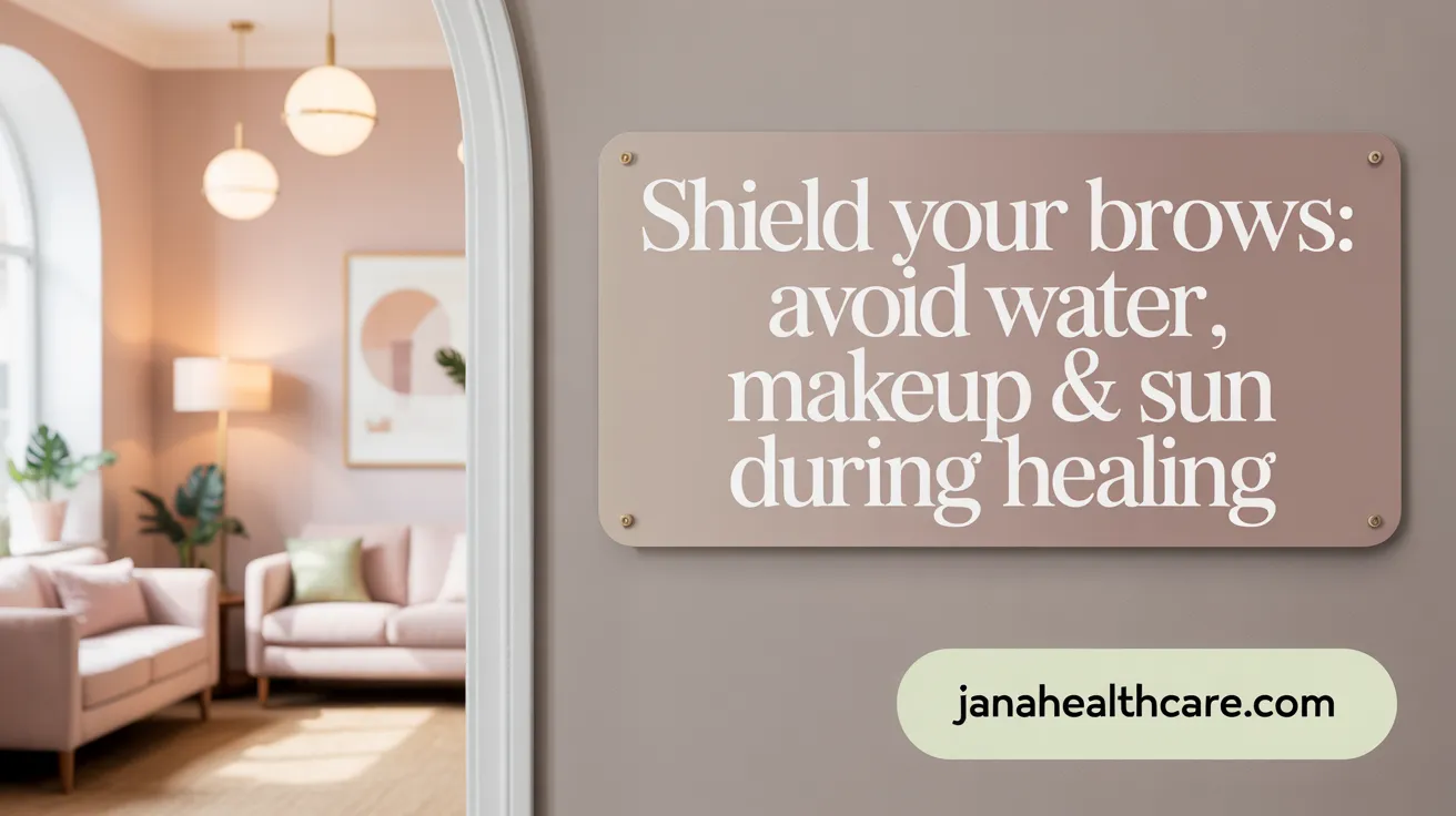 Shield Your Brows: Avoid Water, Makeup & Sun During Healing