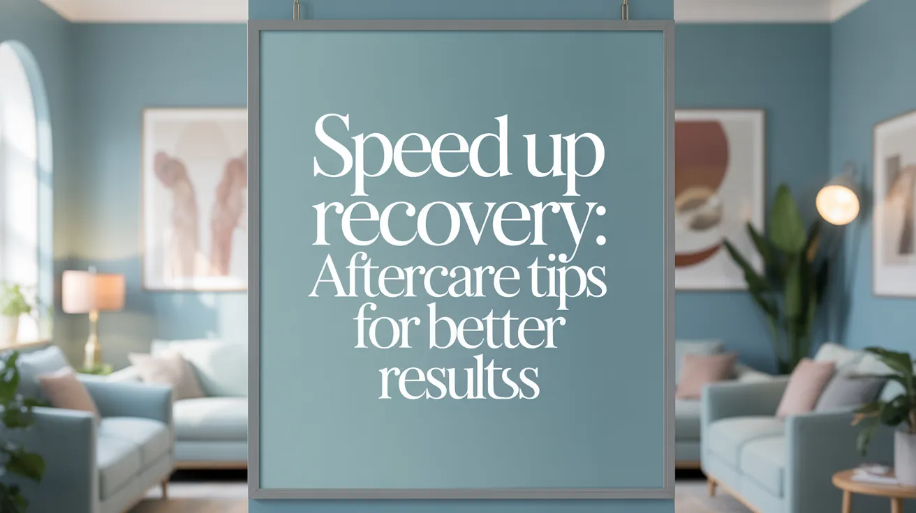 Speed Up Recovery: Aftercare Tips for Better Results