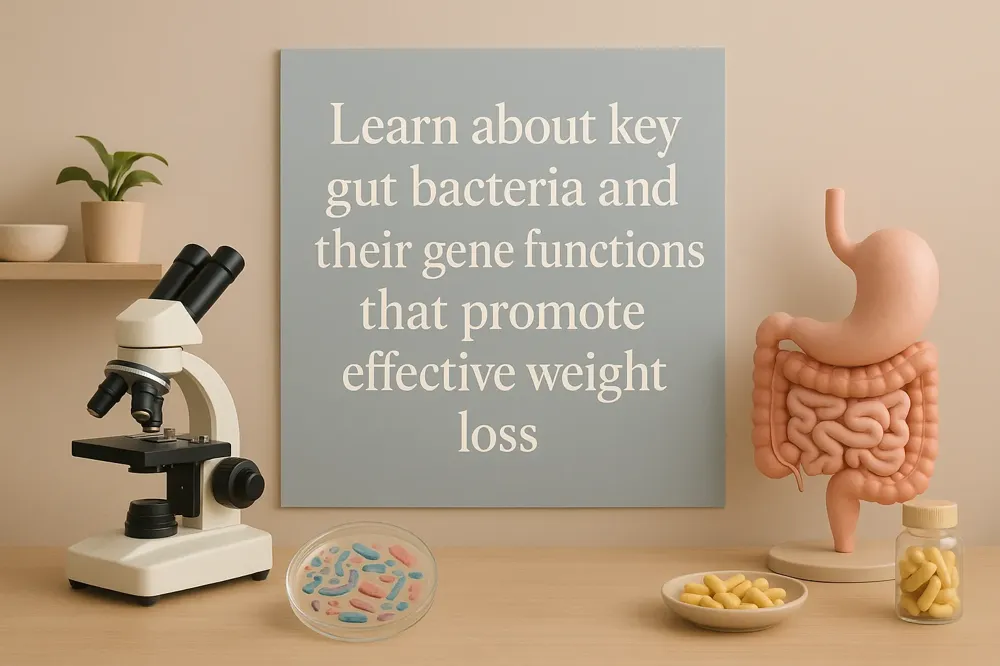 Learn about key gut bacteria and their gene functions that promote effective weight loss.