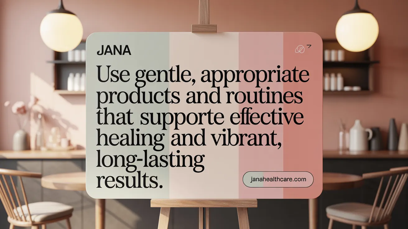 Use gentle, appropriate products and routines that support effective healing and vibrant, long-lasting results.