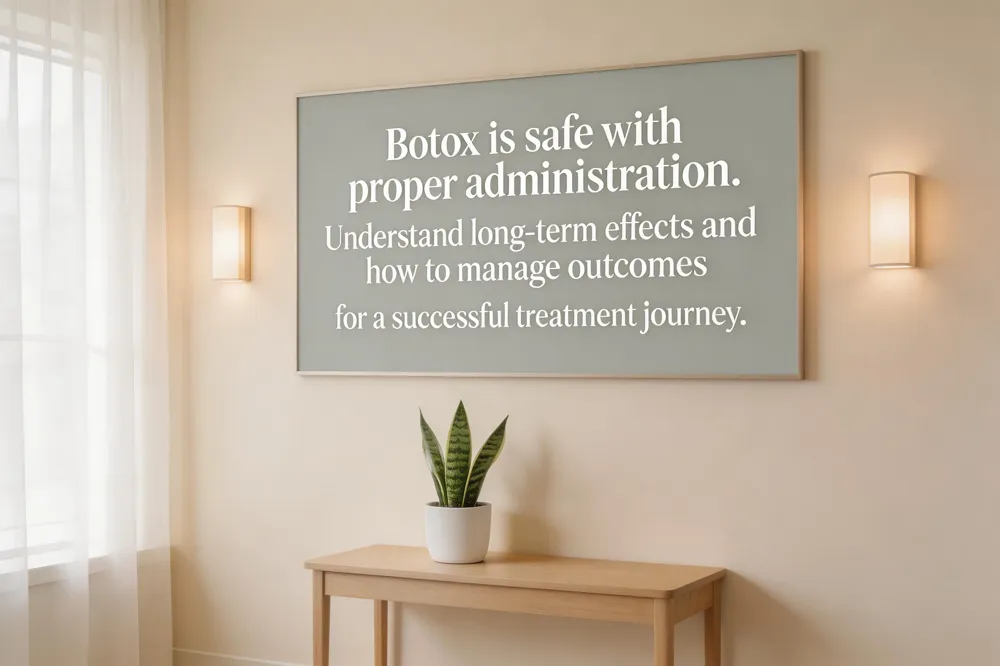 Botox is safe with proper administration. Understand long-term effects and how to manage outcomes for a successful treatment journey.