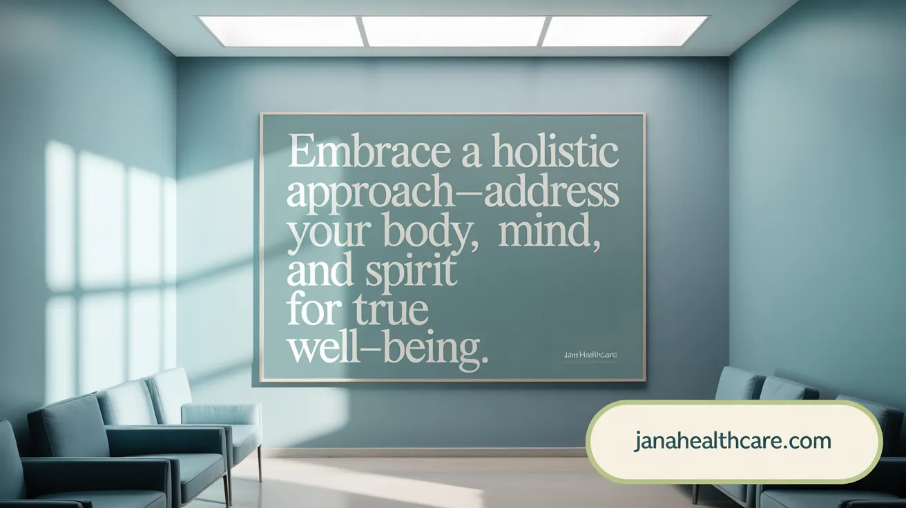 Embrace a holistic approach—address your body, mind, and spirit for true well-being.