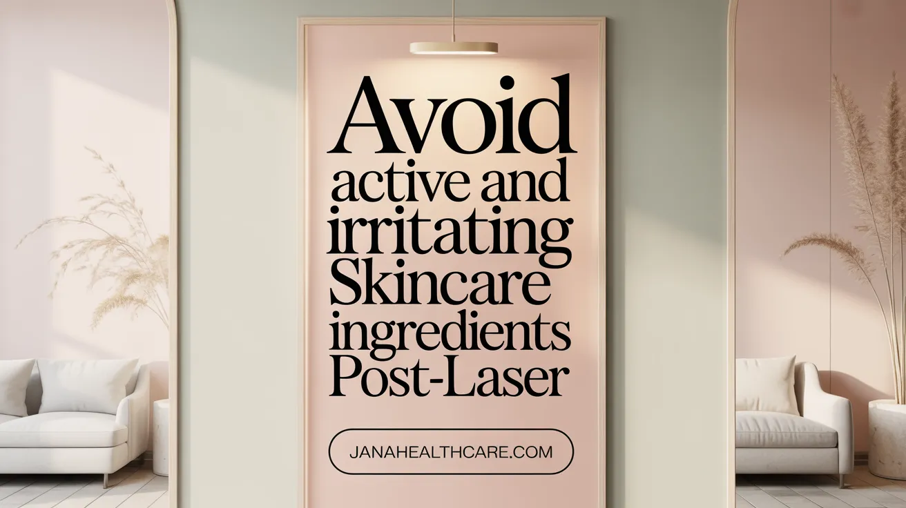 Avoid Active and Irritating Skincare Ingredients Post-Laser