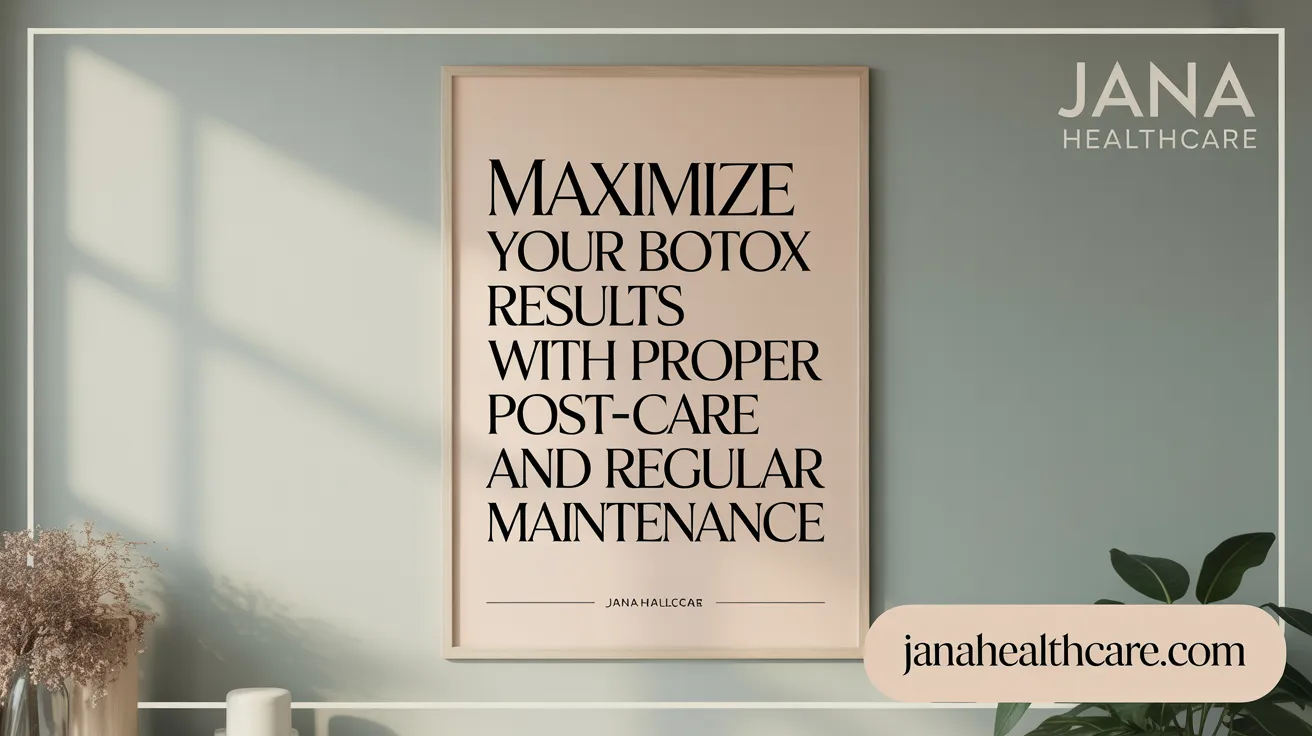 Maximize Your Botox Results with Proper Post-Care and Regular Maintenance