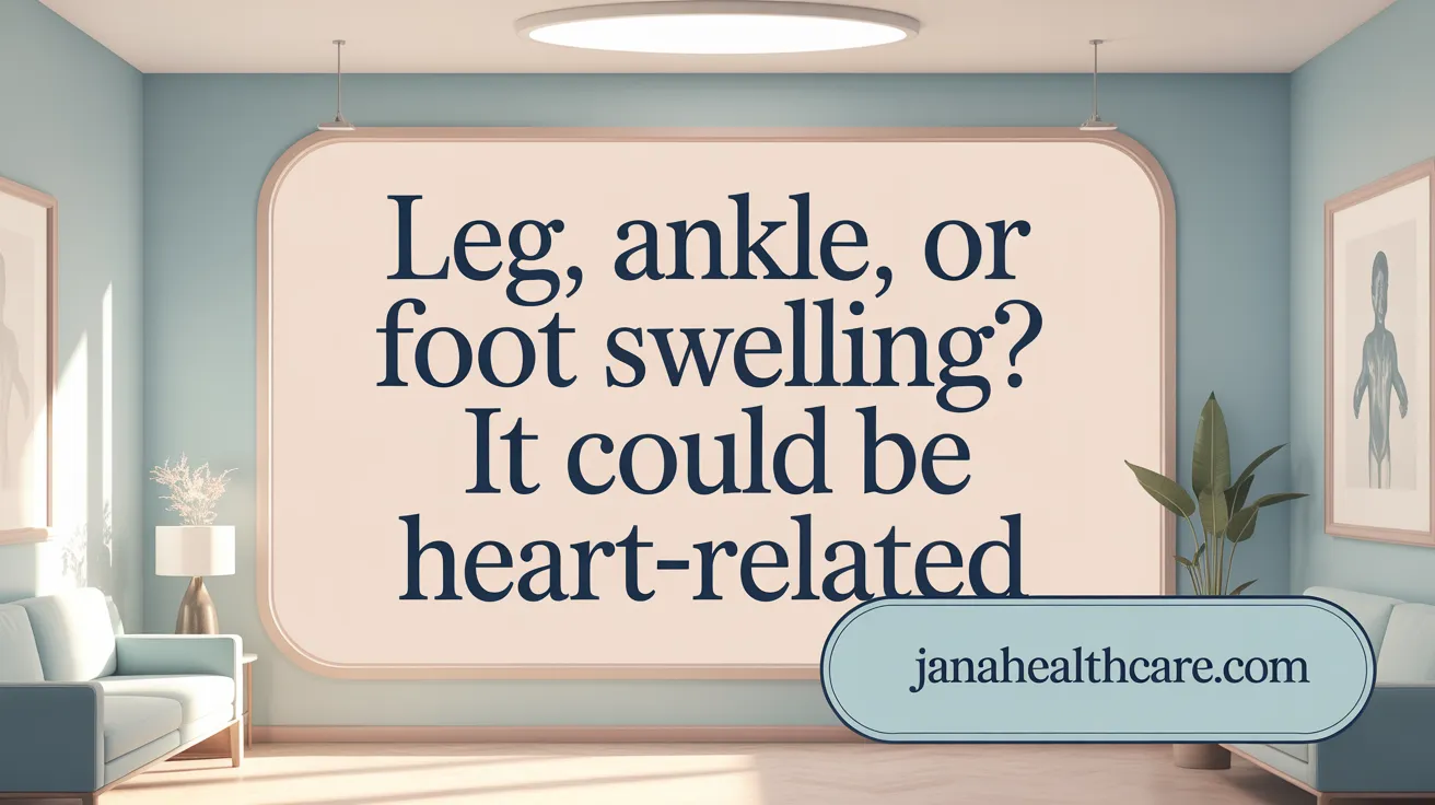 Leg, Ankle, or Foot Swelling? It Could Be Heart-Related