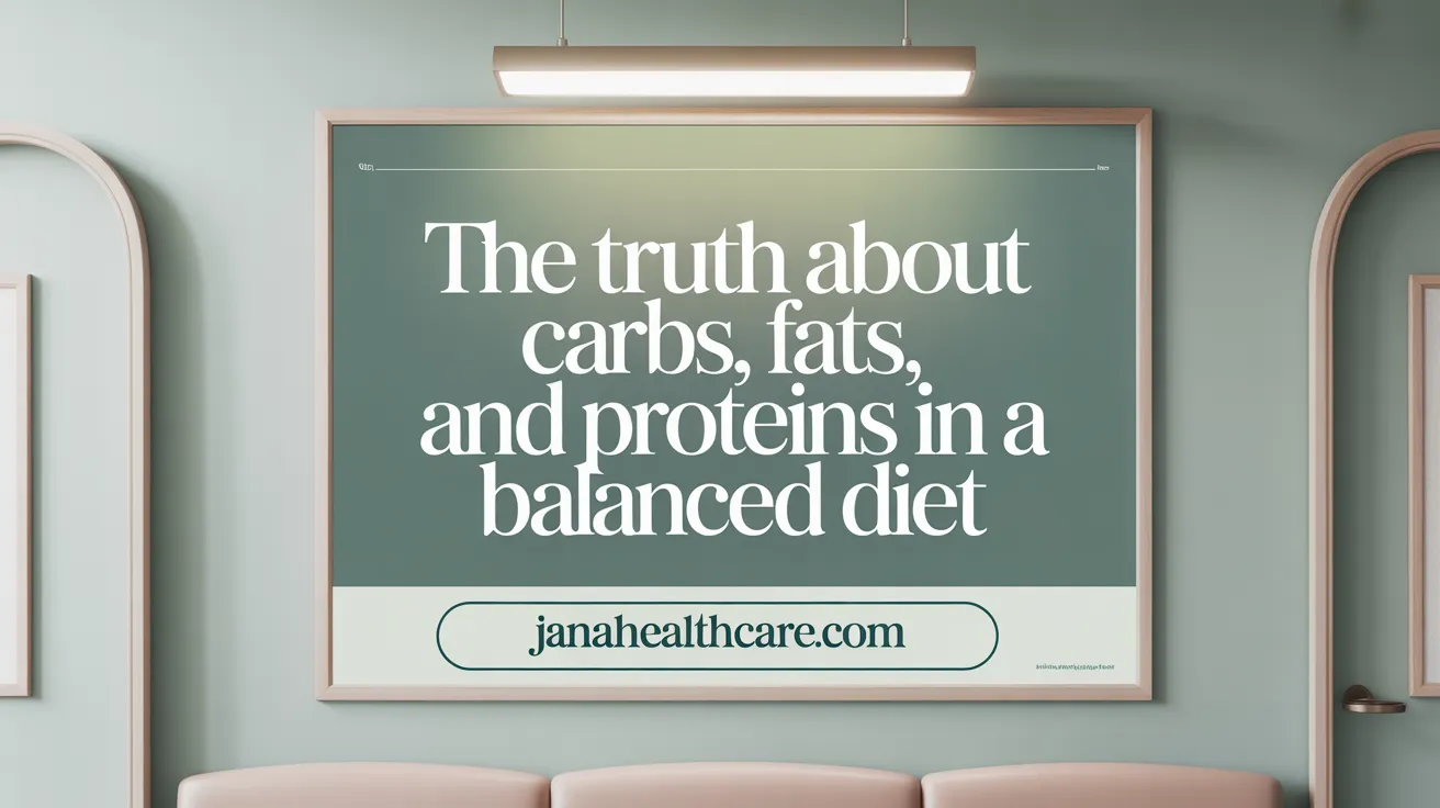 The Truth About Carbs, Fats, and Proteins in a Balanced Diet