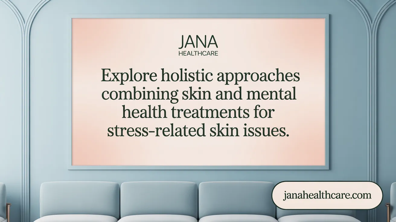 Explore holistic approaches combining skin and mental health treatments for stress-related skin issues.