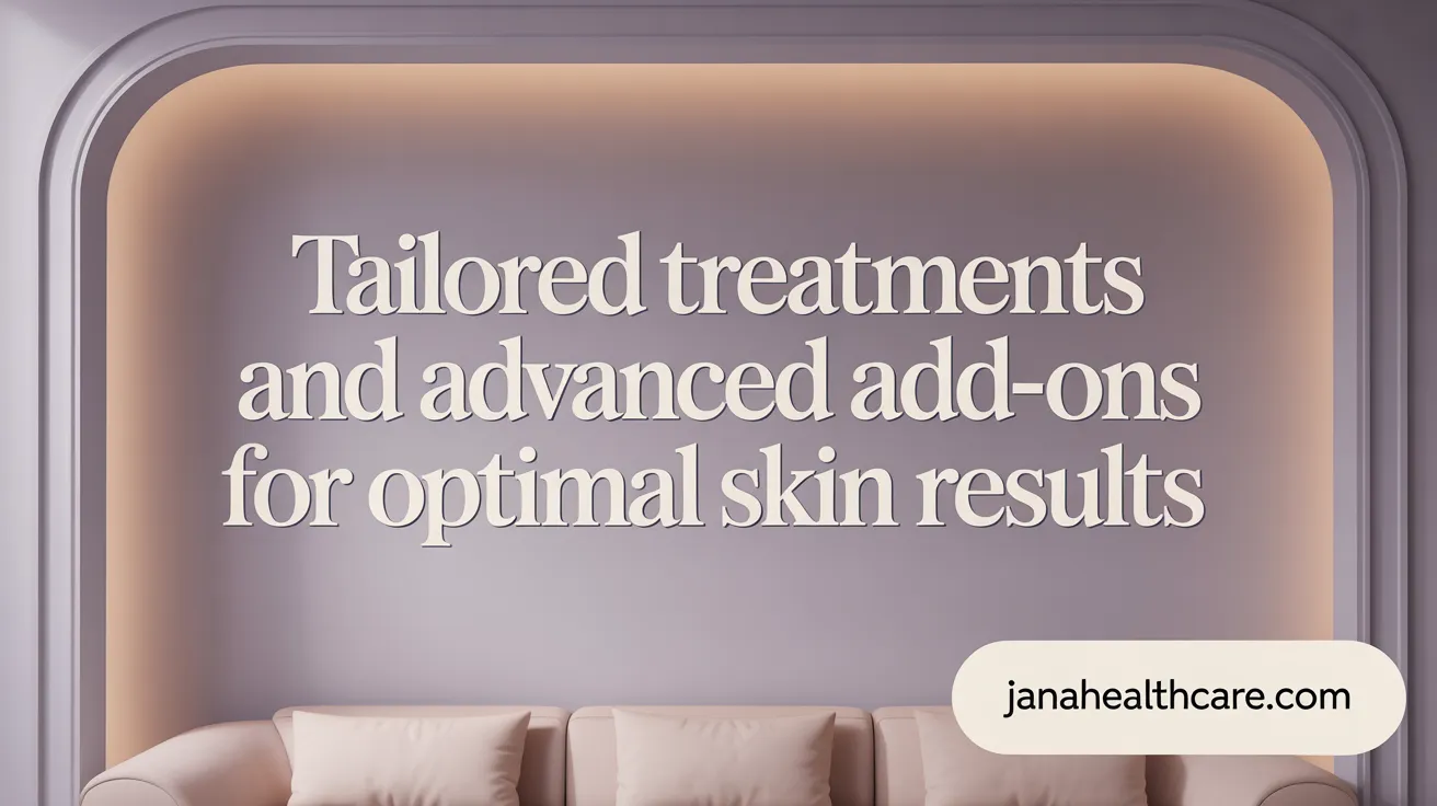 Tailored Treatments and Advanced Add-Ons for Optimal Skin Results