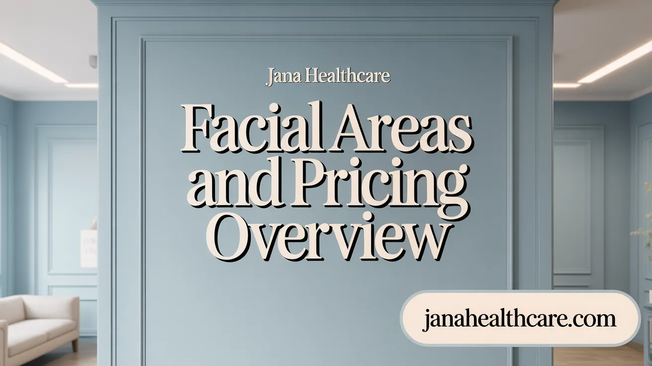 Facial Areas and Pricing Overview