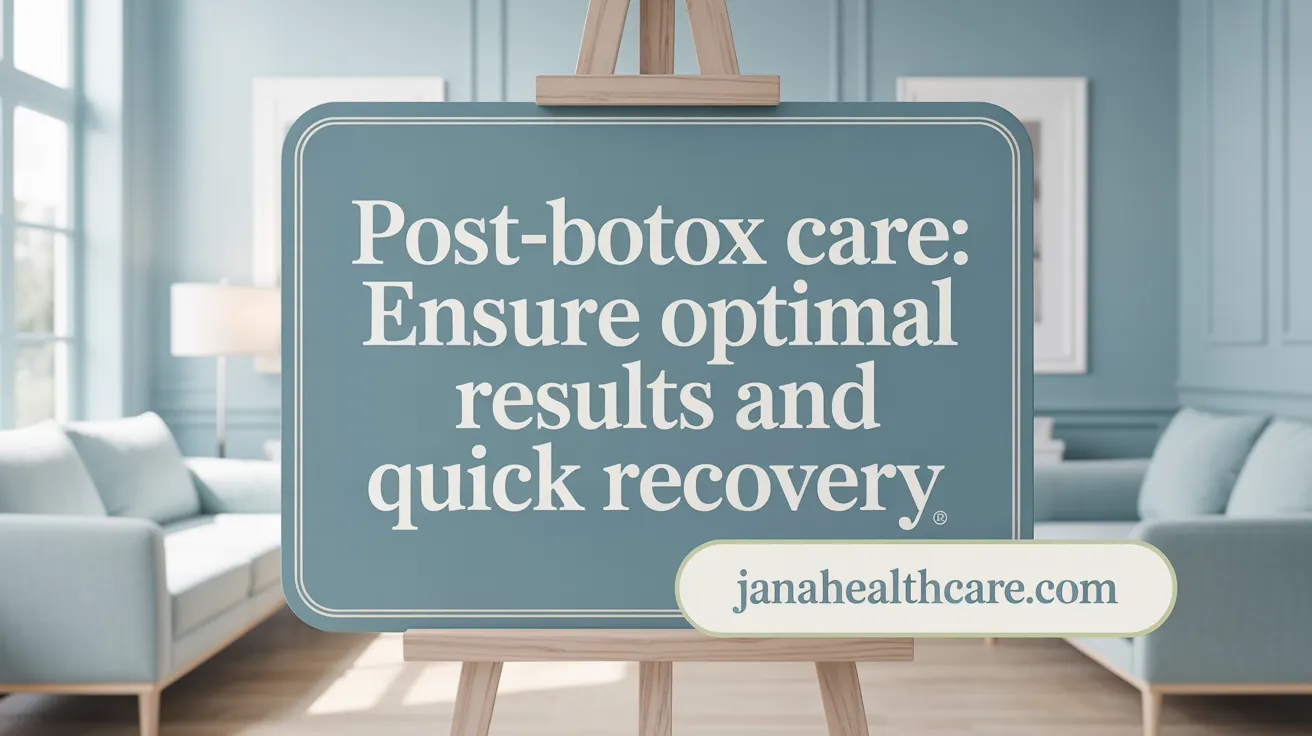 Post-Botox Care: Ensure Optimal Results and Quick Recovery
