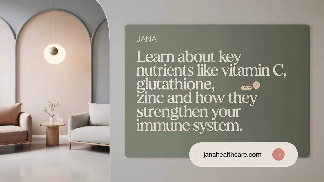 Learn about key nutrients like vitamin C, glutathione, and zinc and how they strengthen your immune system.