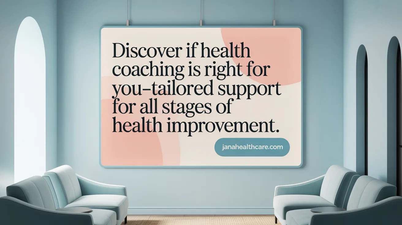 Discover if health coaching is right for you—tailored support for all stages of health improvement.