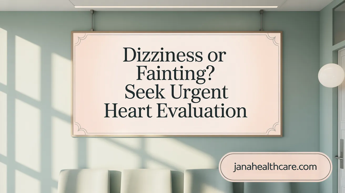 Dizziness or Fainting? Seek Urgent Heart Evaluation