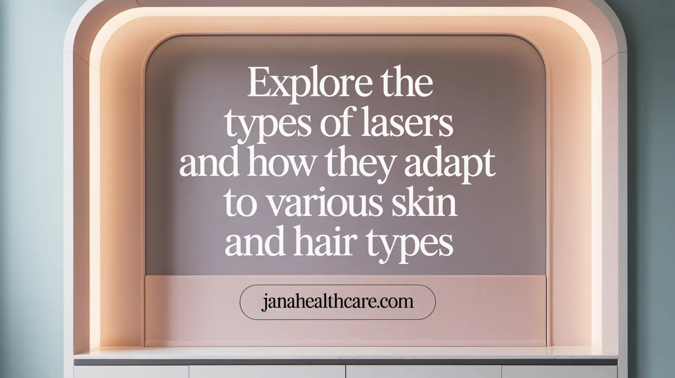 Explore the types of lasers and how they adapt to various skin and hair types