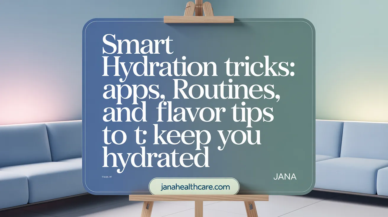 Smart Hydration Tricks: Apps, Routines, and Flavor Tips to Keep You Hydrated