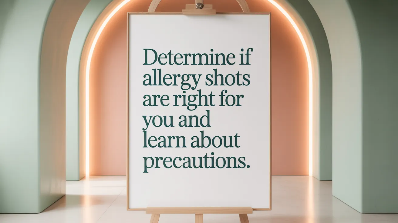 Determine if allergy shots are right for you and learn about precautions.