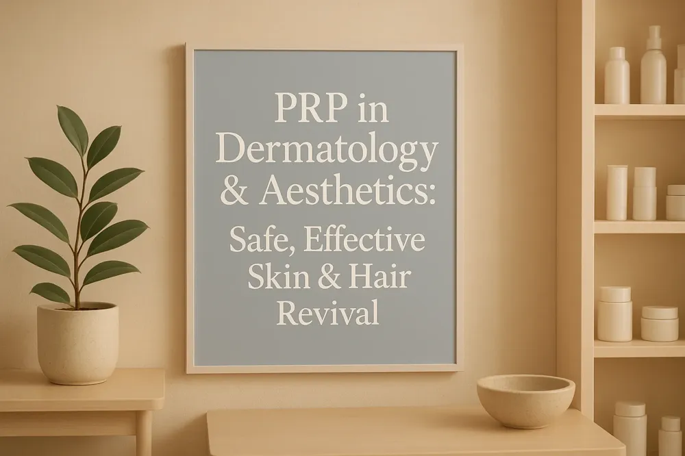 PRP in Dermatology & Aesthetics: Safe, Effective Skin & Hair Revival