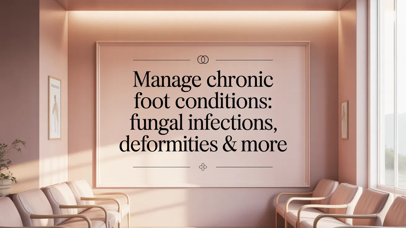 Manage Chronic Foot Conditions: Fungal Infections, Deformities & More