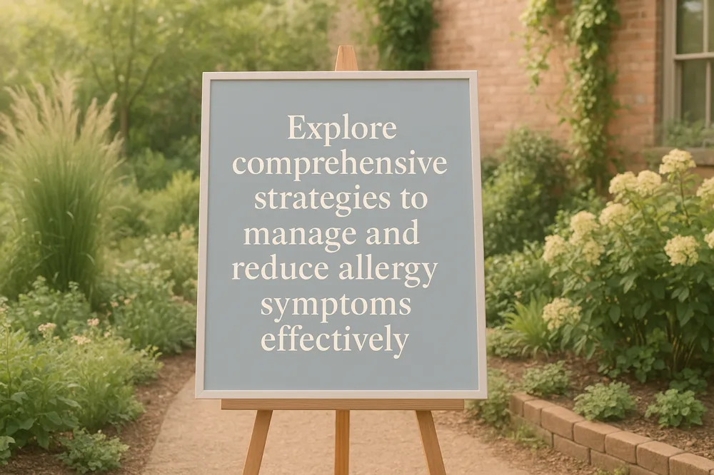Explore comprehensive strategies to manage and reduce allergy symptoms effectively.