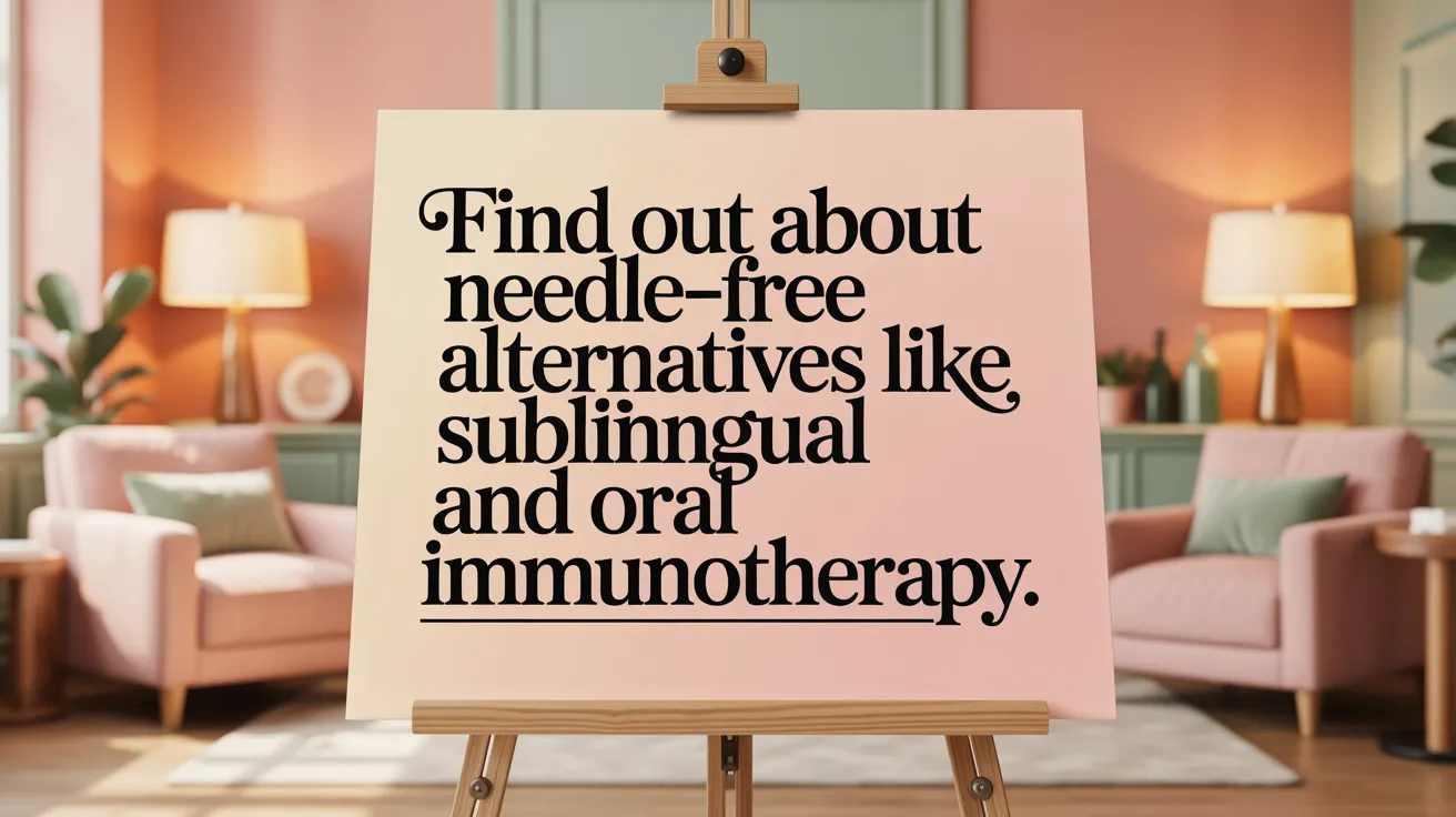 Find out about needle-free alternatives like sublingual and oral immunotherapy.