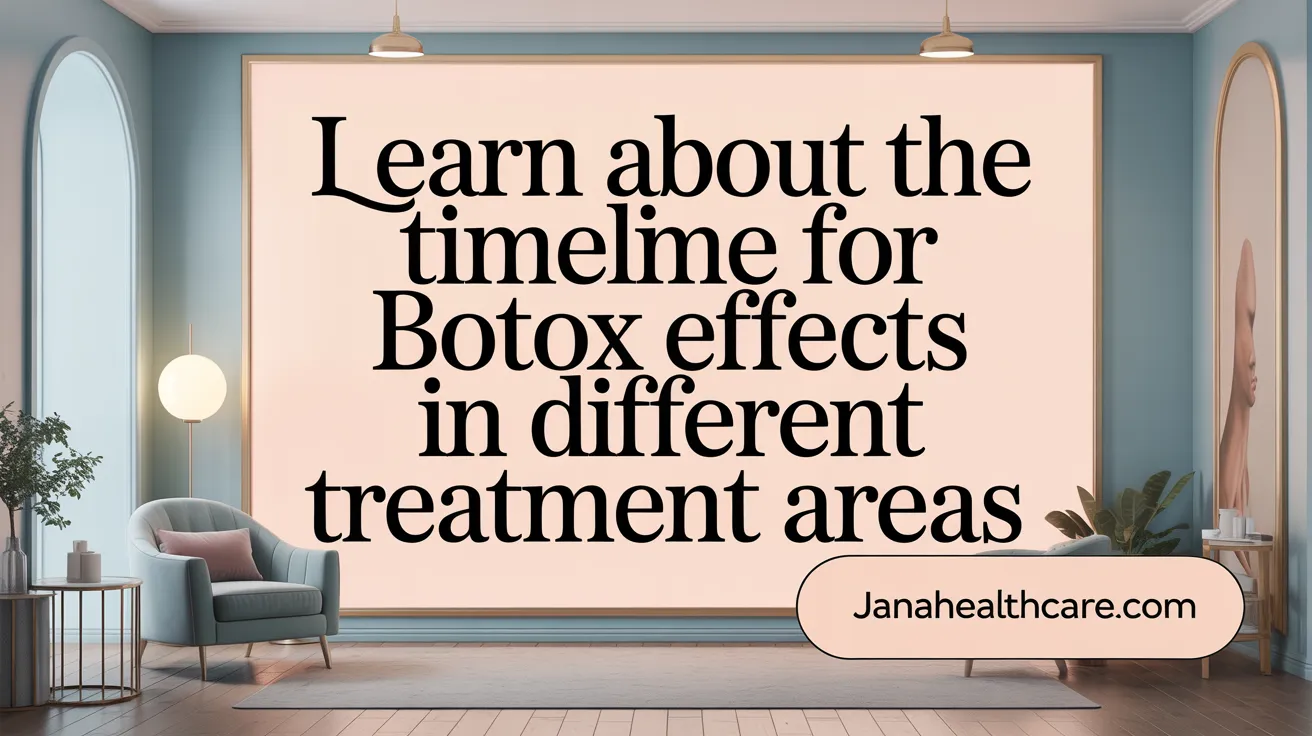 Learn about the timeline for Botox effects in different treatment areas