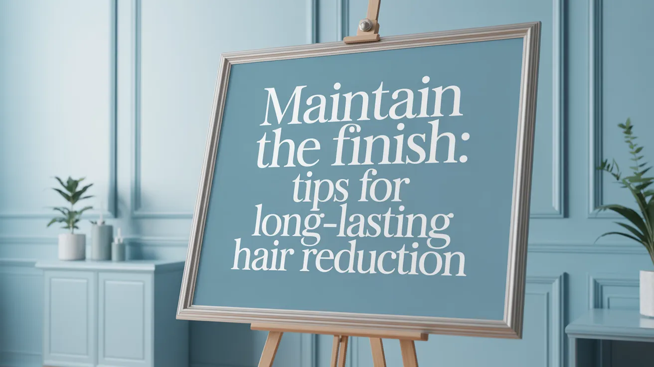Maintain the Finish: Tips for Long-Lasting Hair Reduction