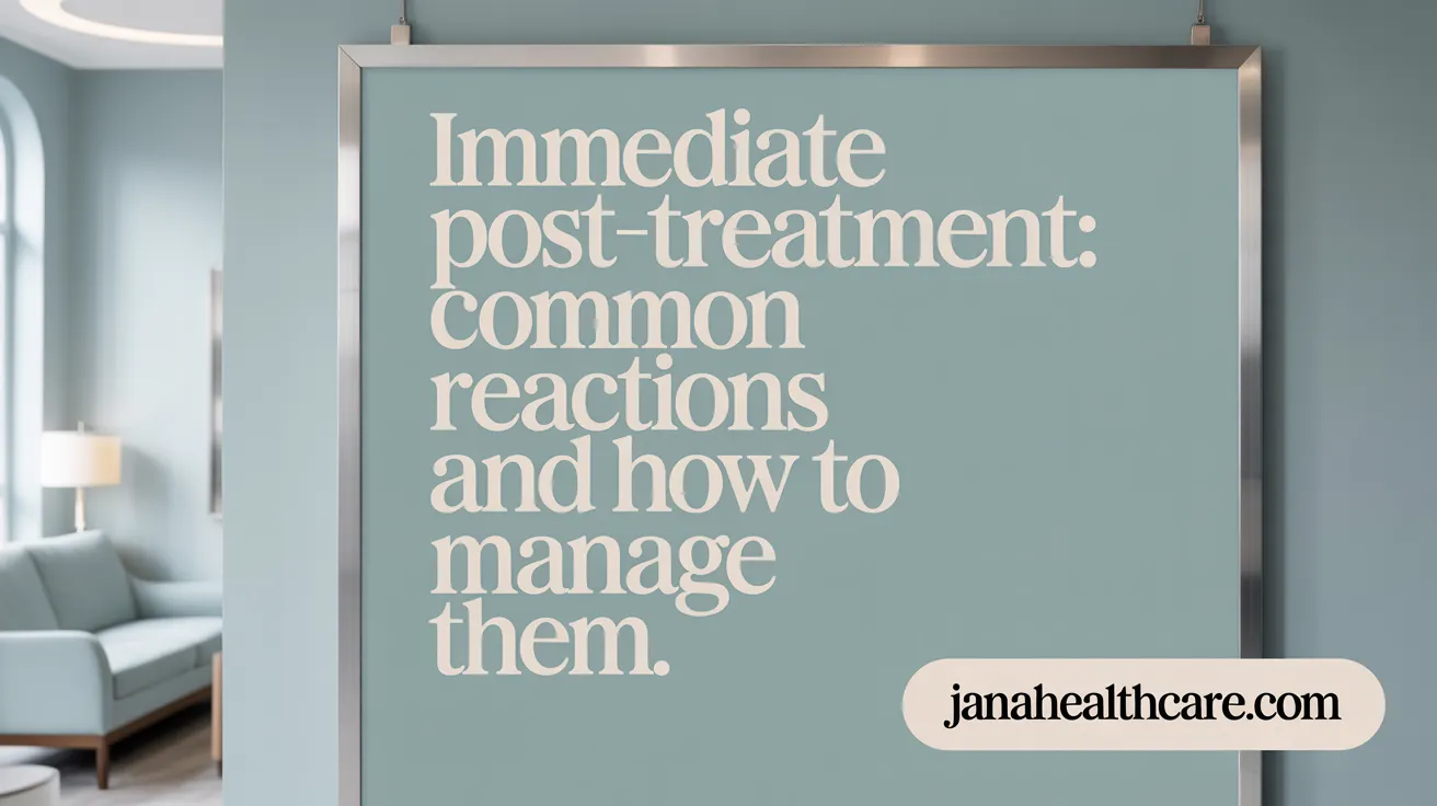 Immediate Post-Treatment: Common Reactions and How to Manage Them