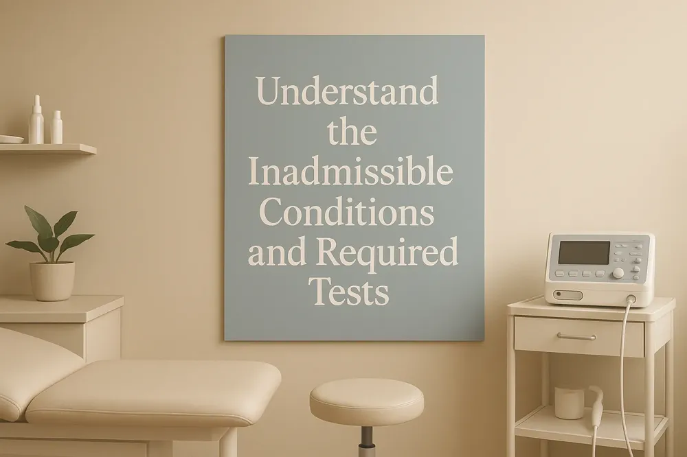 Understand the Inadmissible Conditions and Required Tests