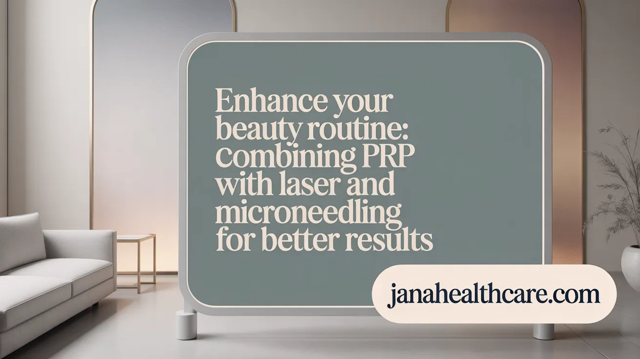 Enhance Your Beauty Routine: Combining PRP with Laser and Microneedling for Better Results