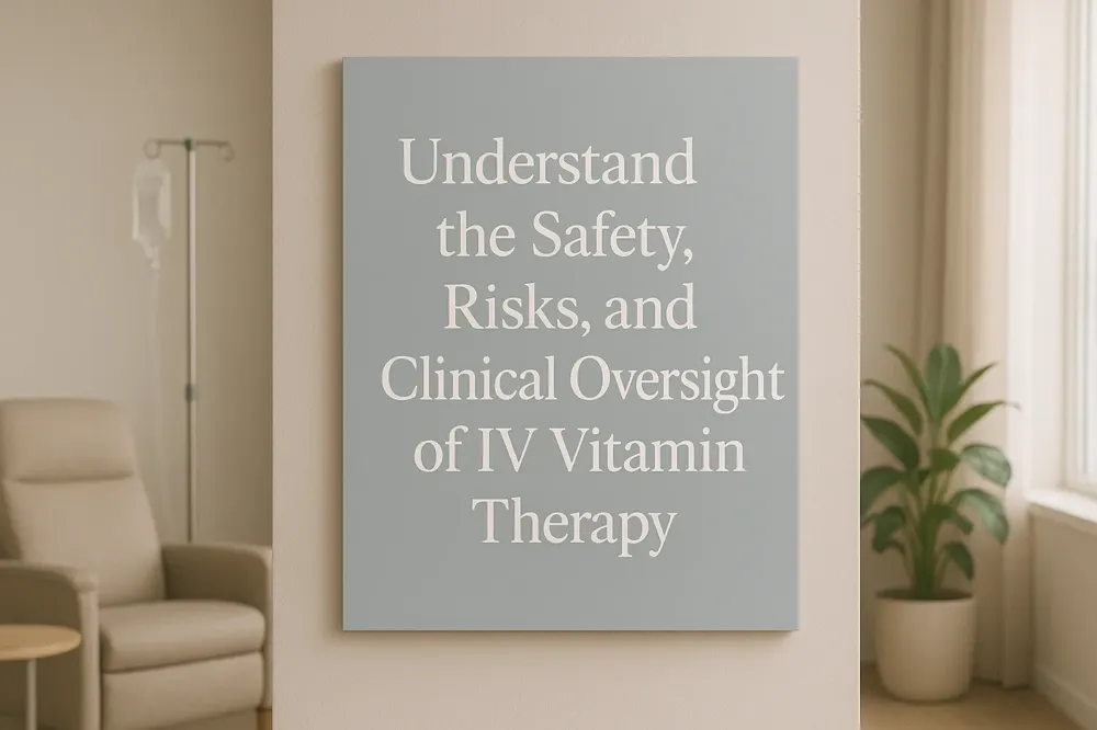Understand the Safety, Risks, and Clinical Oversight of IV Vitamin Therapy