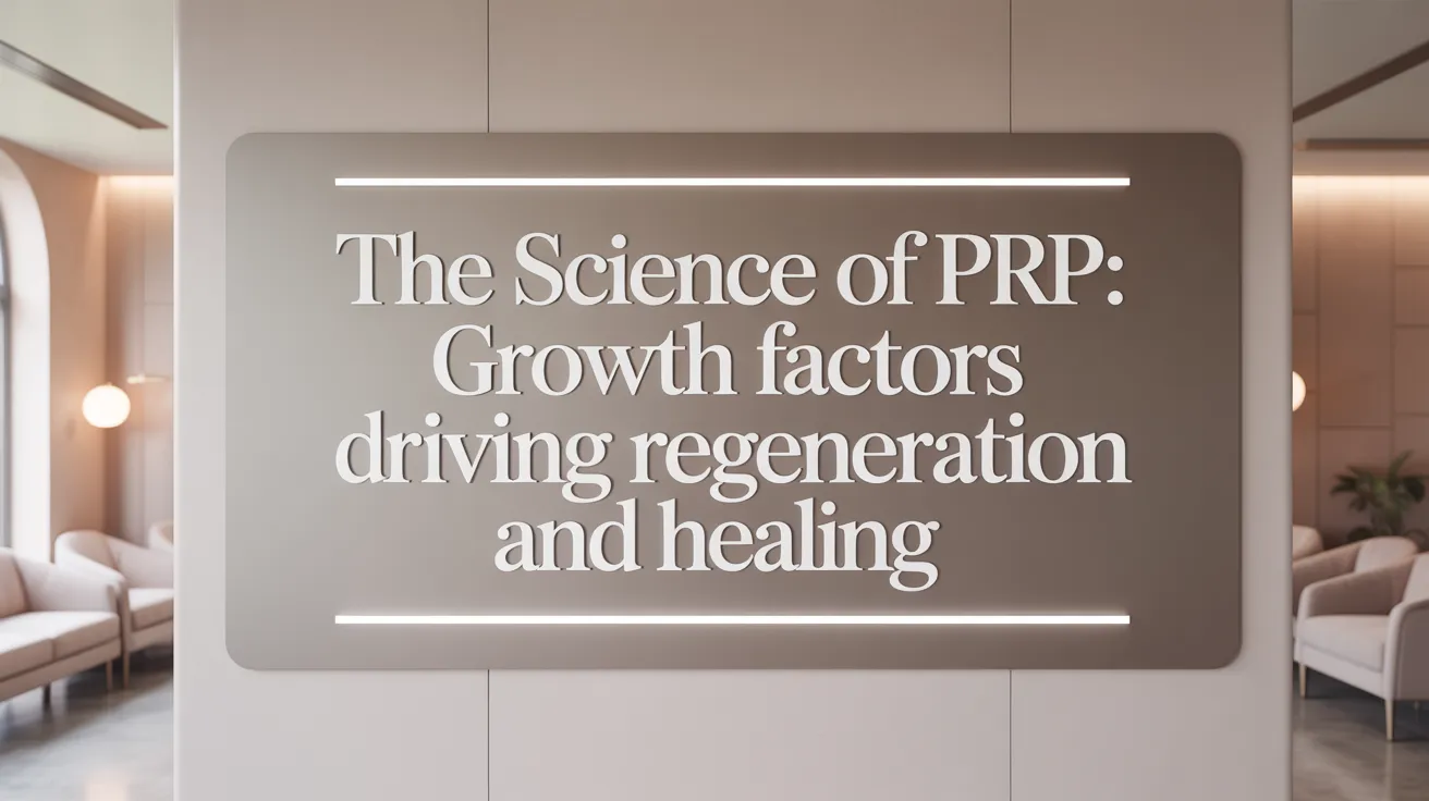 The Science of PRP: Growth Factors Driving Regeneration and Healing