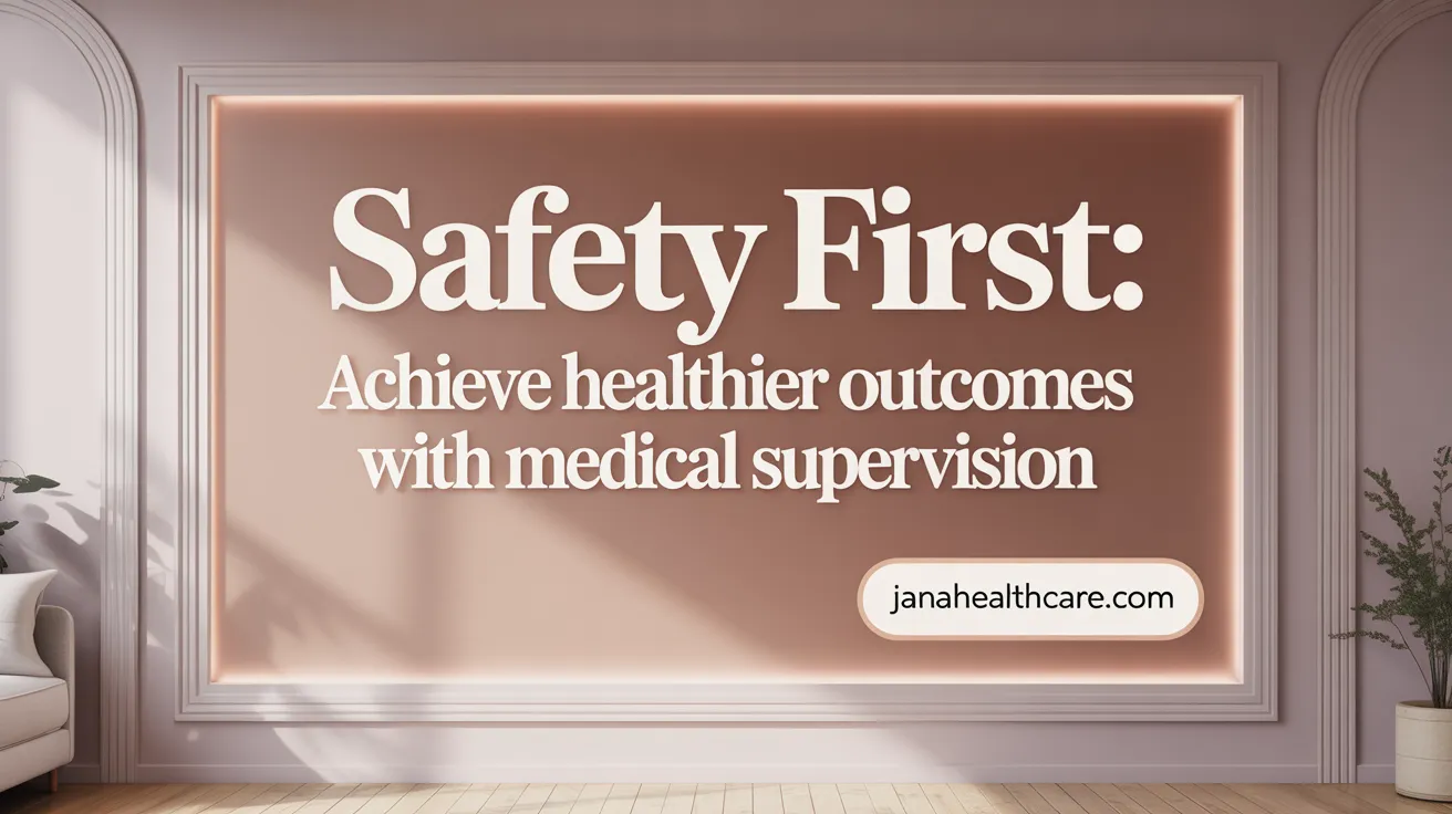 Safety First: Achieve Healthier Outcomes with Medical Supervision