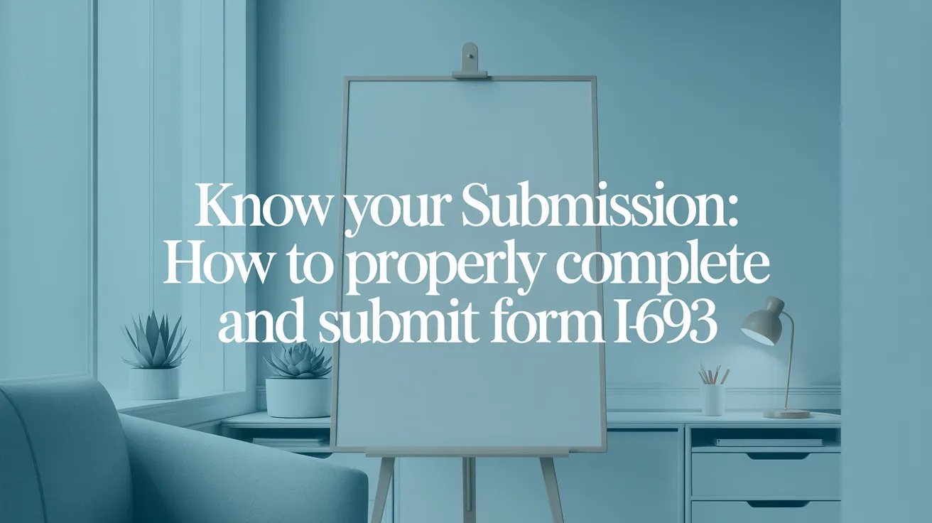 Know Your Submission: How to Properly Complete and Submit Form I-693