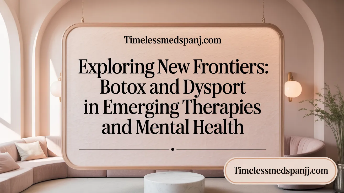 Exploring New Frontiers: Botox and Dysport in Emerging Therapies and Mental Health