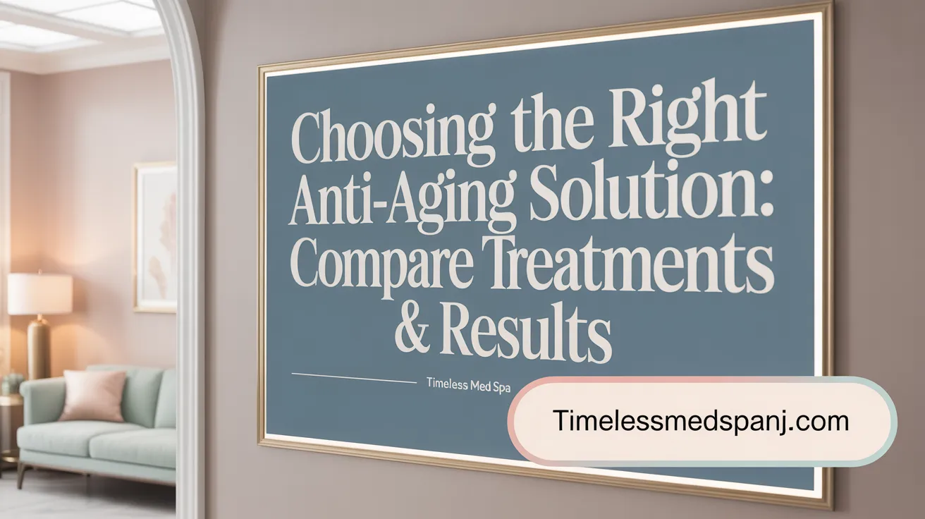 Choosing the Right Anti-Aging Solution: Compare Treatments & Results