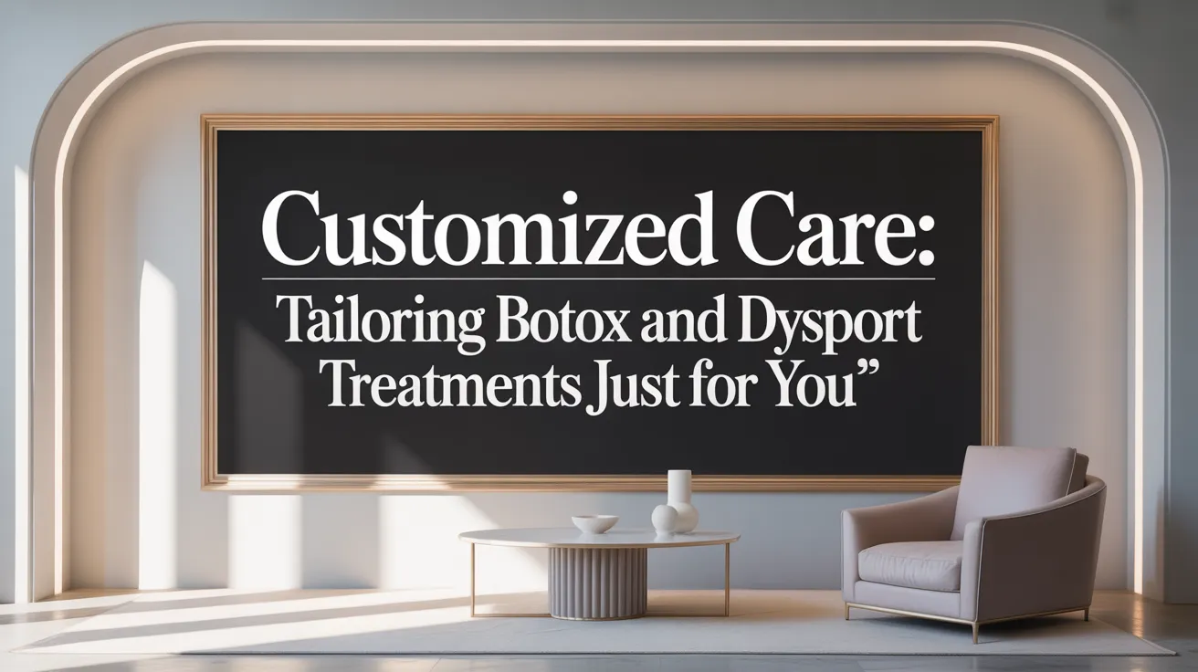 Customized Care: Tailoring Botox and Dysport Treatments Just for You
