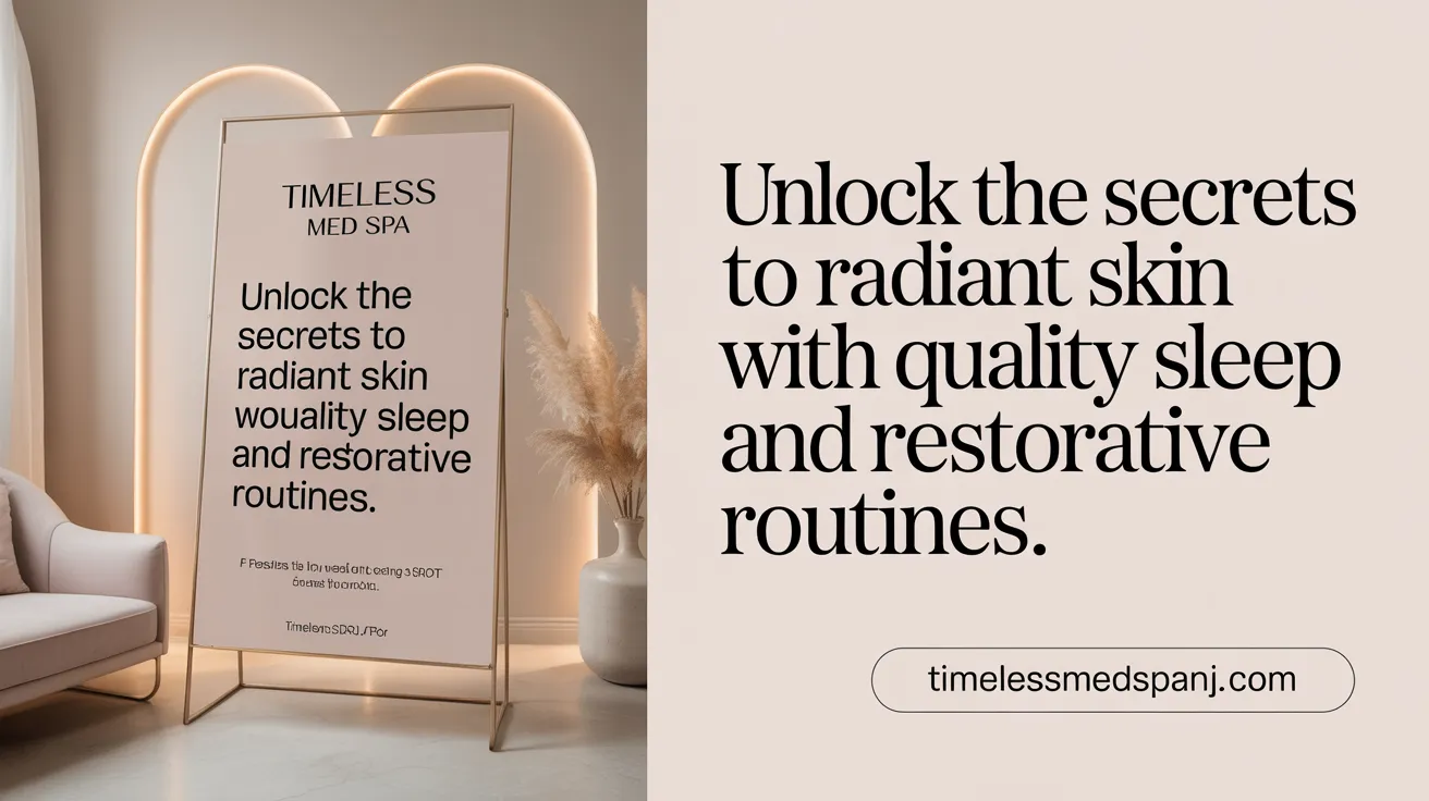 Unlock the secrets to radiant skin with quality sleep and restorative routines.