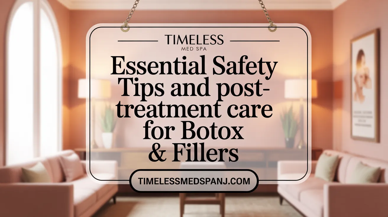 Essential Safety Tips and Post-Treatment Care for Botox & Fillers