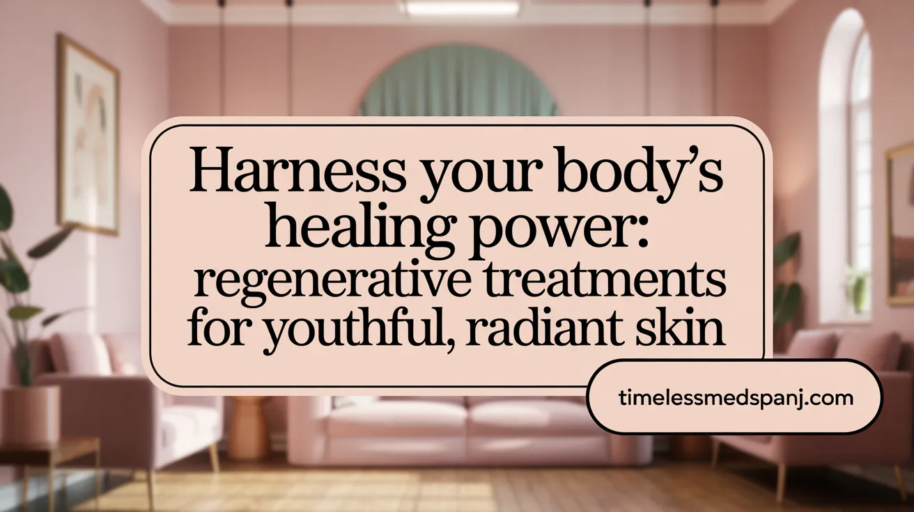 Harness Your Body's Healing Power: Regenerative Treatments for Youthful, Radiant Skin