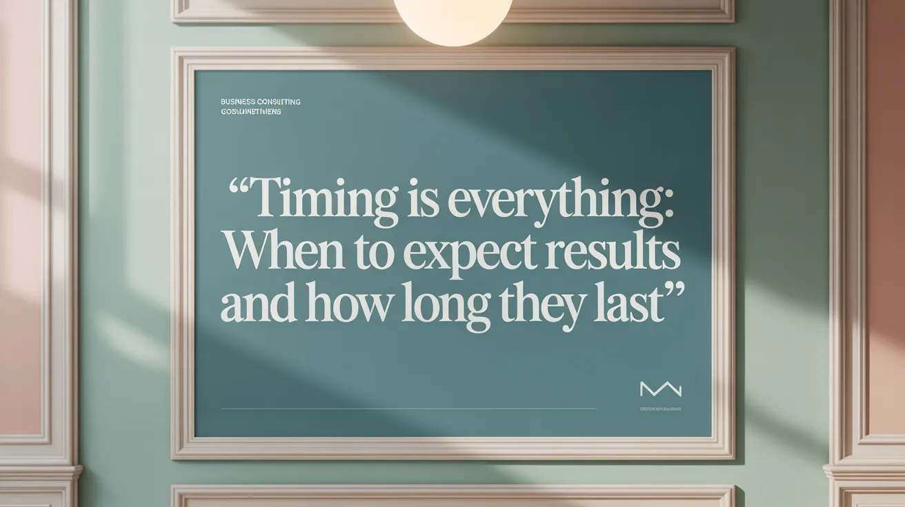 Timing Is Everything: When to Expect Results and How Long They Last