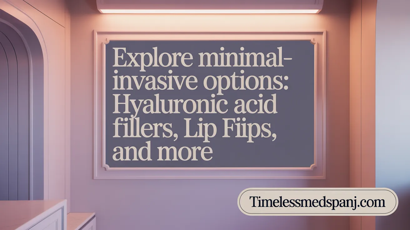 Explore Minimal-Invasive Options: Hyaluronic Acid Fillers, Lip Flips, and More