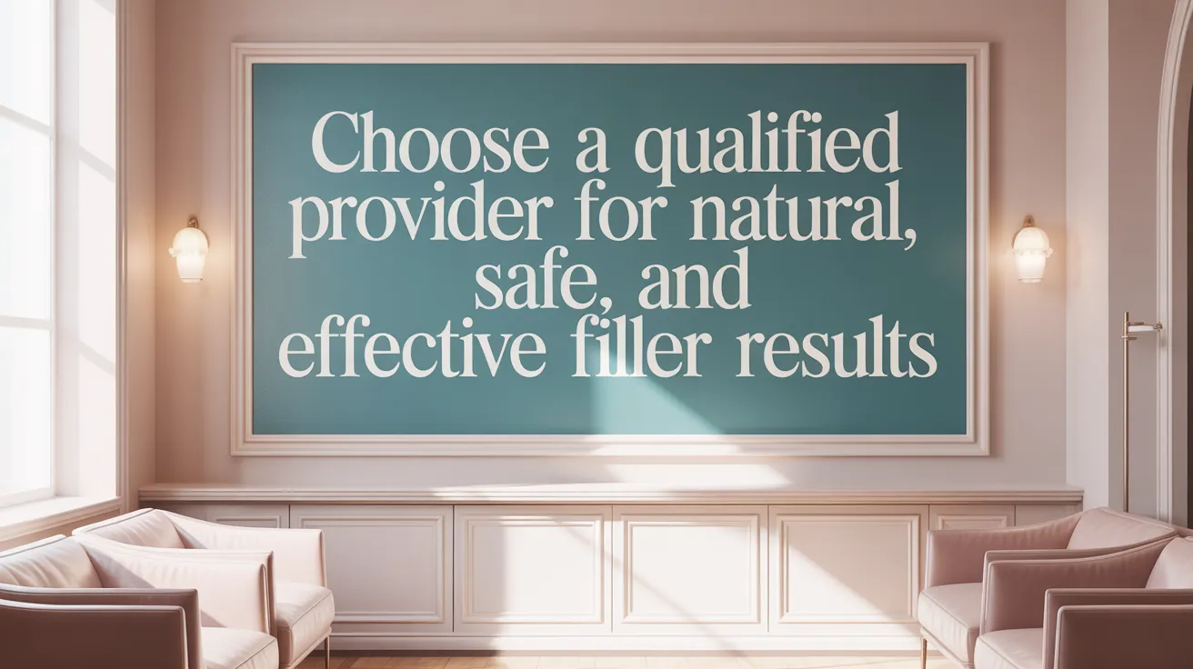 Choose a Qualified Provider for Natural, Safe, and Effective Filler Results