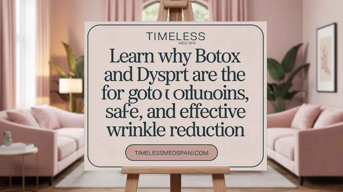 Learn Why Botox and Dysport Are the Go-To Solutions for Quick, Safe, and Effective Wrinkle Reduction