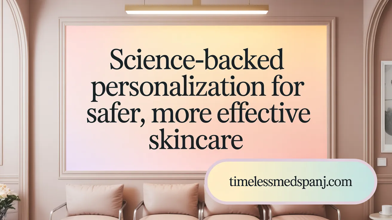 Science-Backed Personalization for Safer, More Effective Skincare