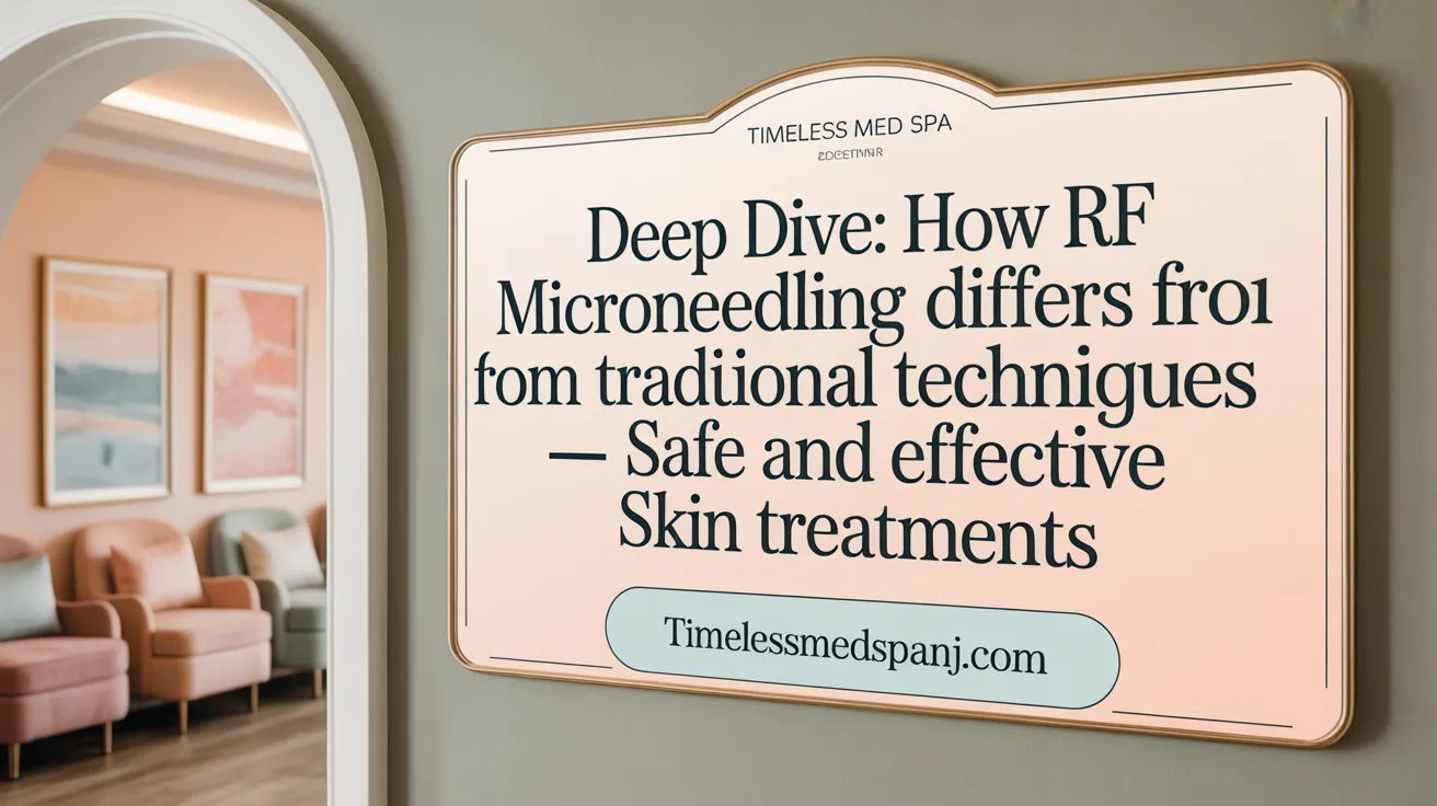 Deep Dive: How RF Microneedling Differs from Traditional Techniques