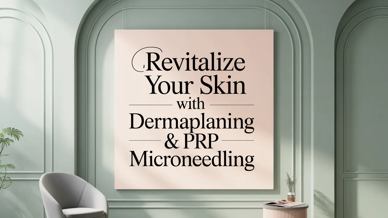 Revitalize Your Skin with Dermaplaning & PRP Microneedling