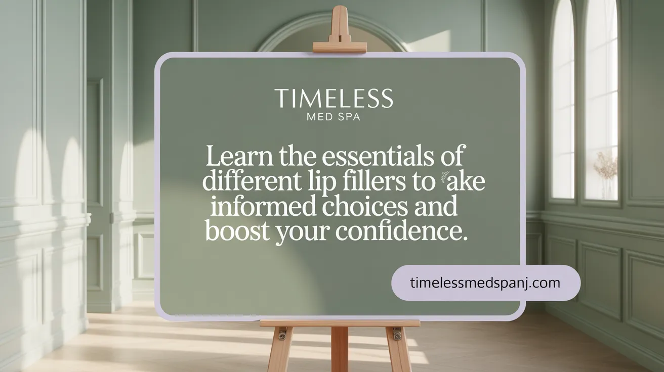 Learn the essentials of different lip fillers to make informed choices and boost your confidence.