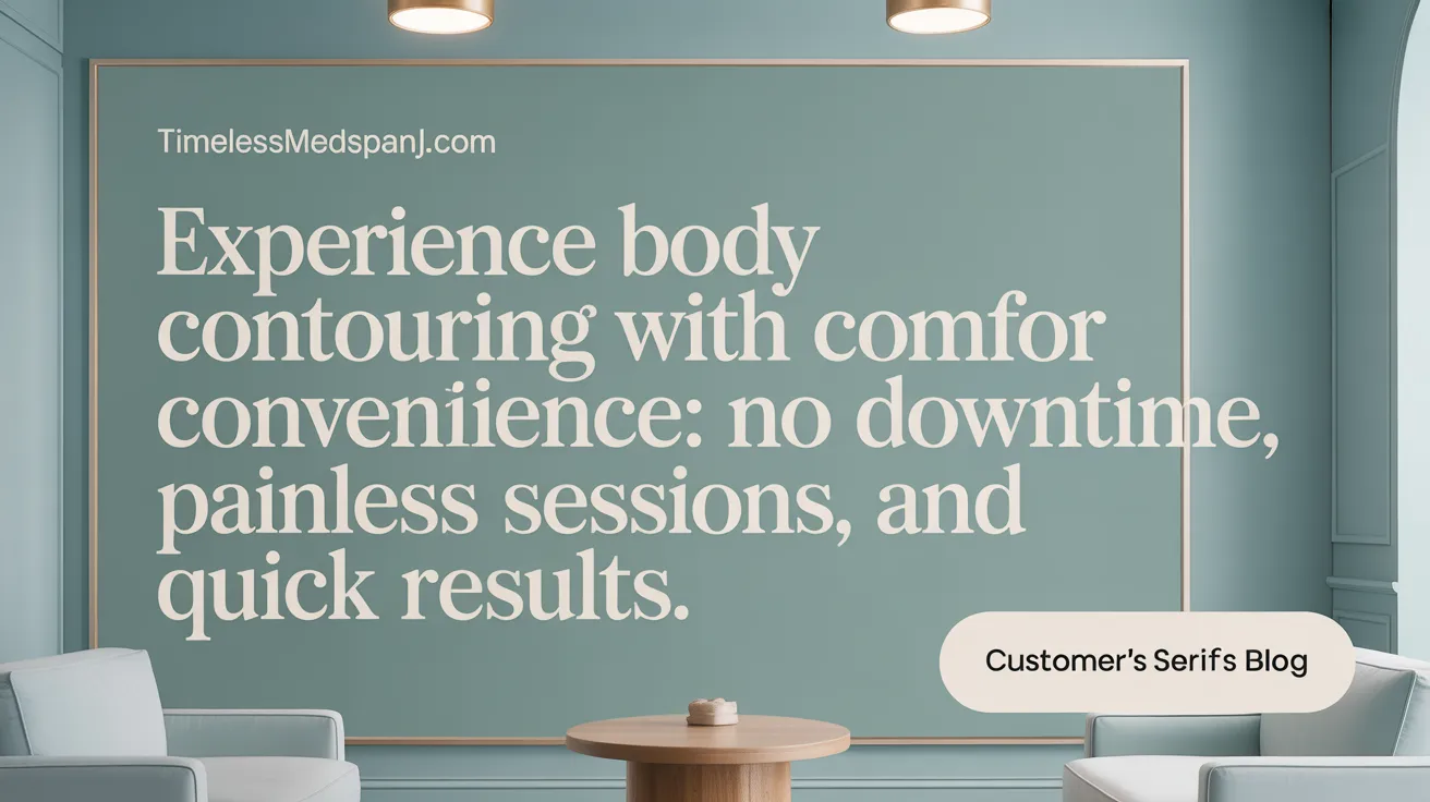 Experience Body Contouring with Comfort and Convenience: No downtime, painless sessions, and quick results.